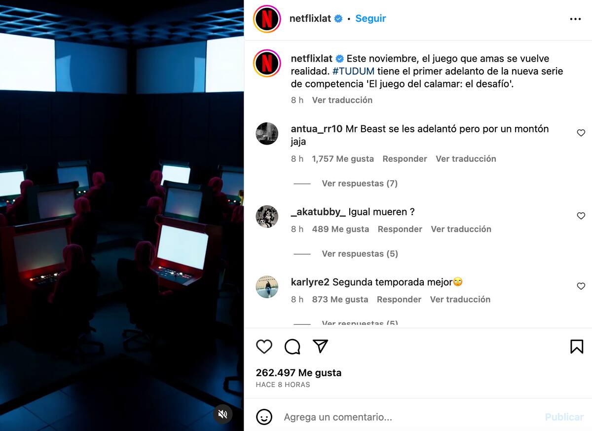 Netflix anuncia fecha de estreno del reality show basado en "El juego del calamar"