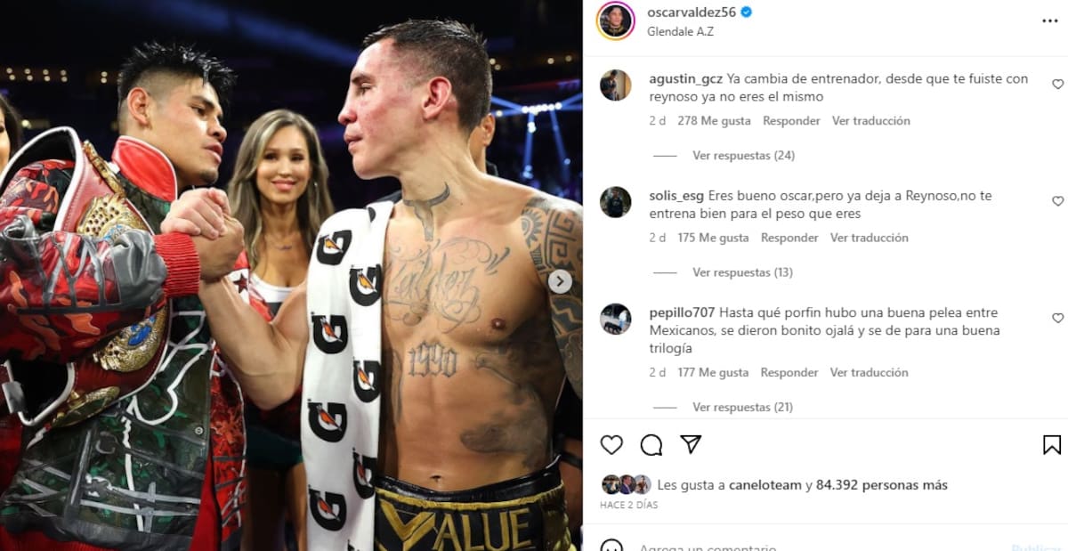 El público de Óscar Valdez quiere verlo con otro entrenador.
