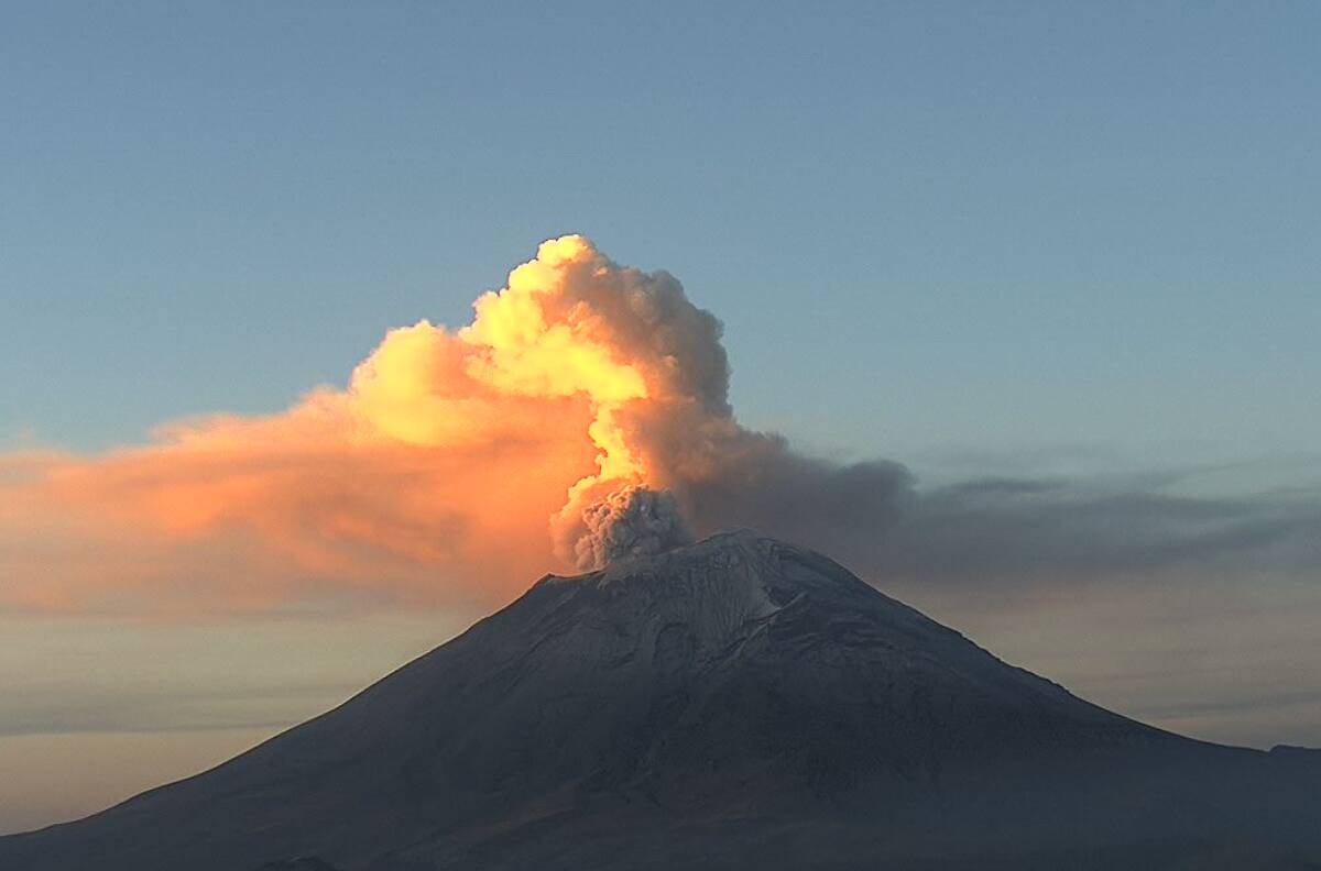 Volcán Popocatépetl: Se mantiene en Semáforo Amarillo Fase 3 este sábado 3 de junio