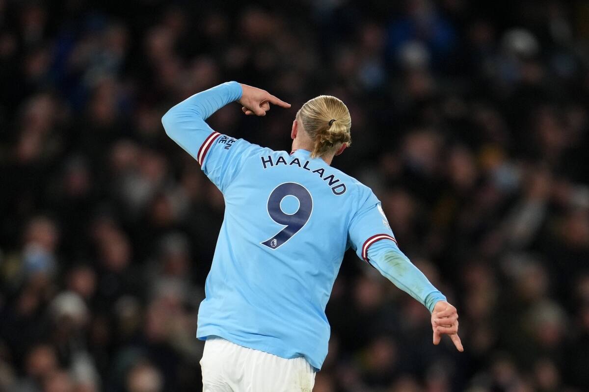 El delantero noruego vive una temporada de ensueño en el Manchester City.