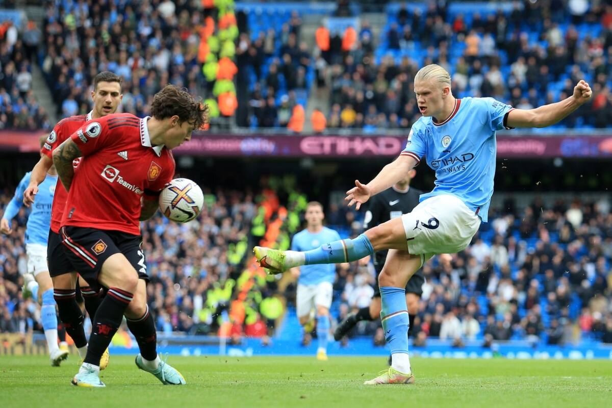 El noruego le anotó un hat-trick al United esta temporada