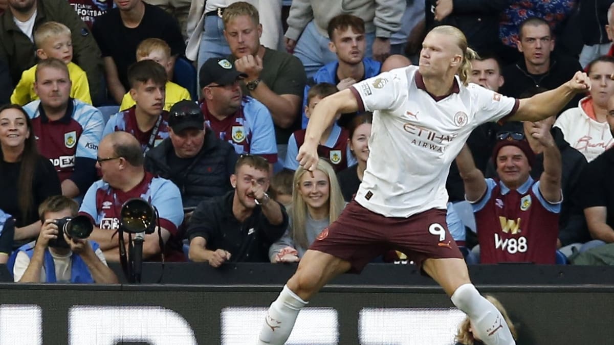 VIDEO | ¡Un animal! Erling Haaland se demoró tres minutos en marcar el primer gol de la Premier League