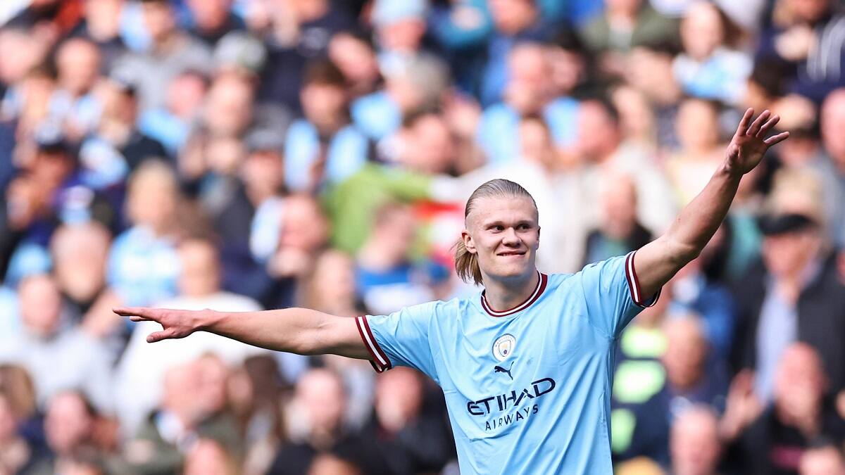 VIDEO | El doblete de Erling Haaland con el que superó récord goleador de Luis Suárez y Cristiano Ronaldo en la Premier League