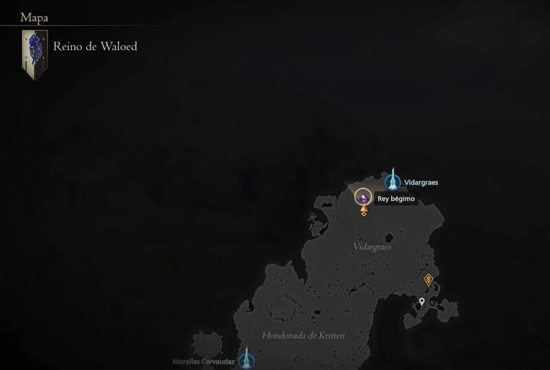 Ubicación Rey Bégimo. Créditos: Square Enix.