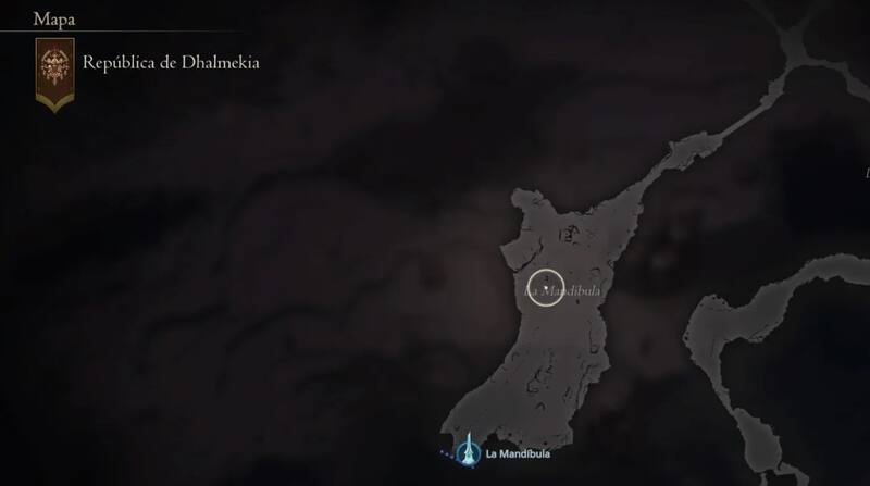 Ubicación Nueve de Espadas. Créditos: Square Enix.