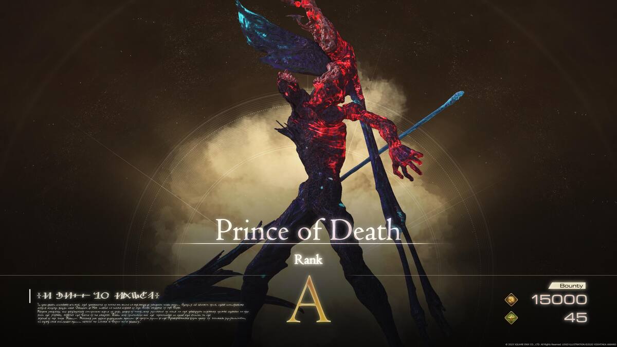 Príncipe de la Muerte. Créditos: Square Enix.