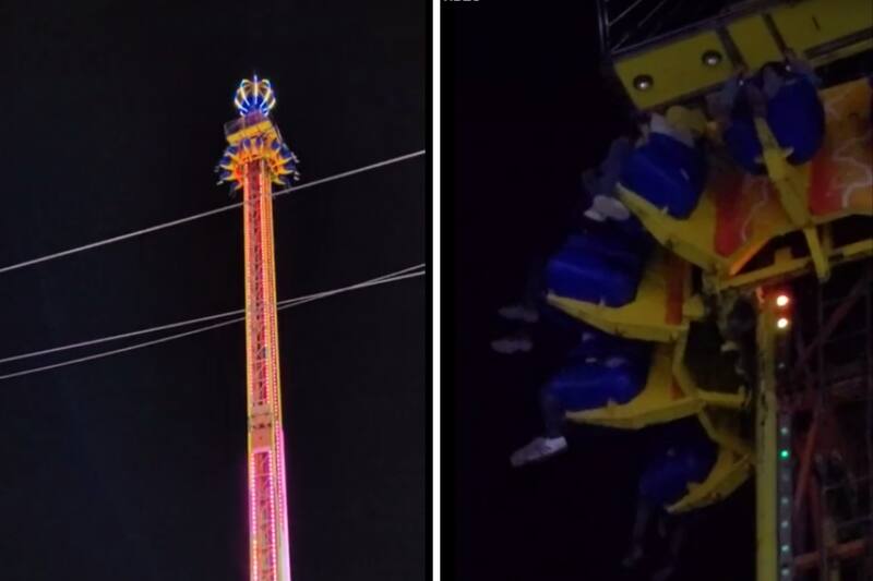 Un juego mecánico tuvo un fallo en una feria de Hidalgo.