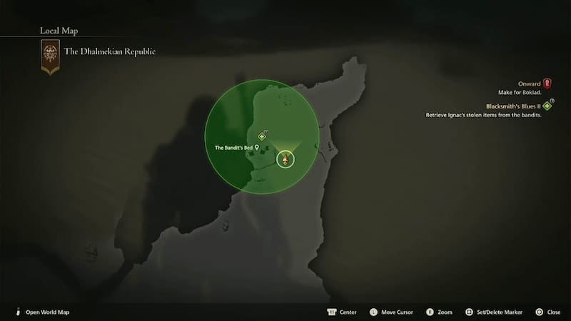 Esta es la ubicación de los bandidos.