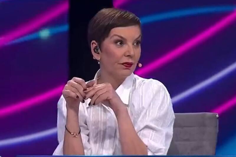 Fran García-Huidobro en el panel de "Gran Hermano" Chile