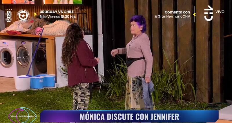 Jennifer Galvarini y Mónica Ramos discutiendo en "Gran Hermano" Chile.
