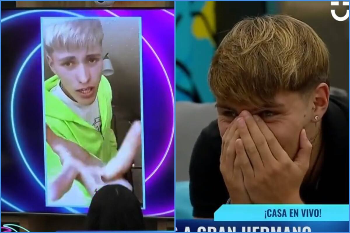 Hans Valdés viendo su casting de "Gran Hermano" Chile.