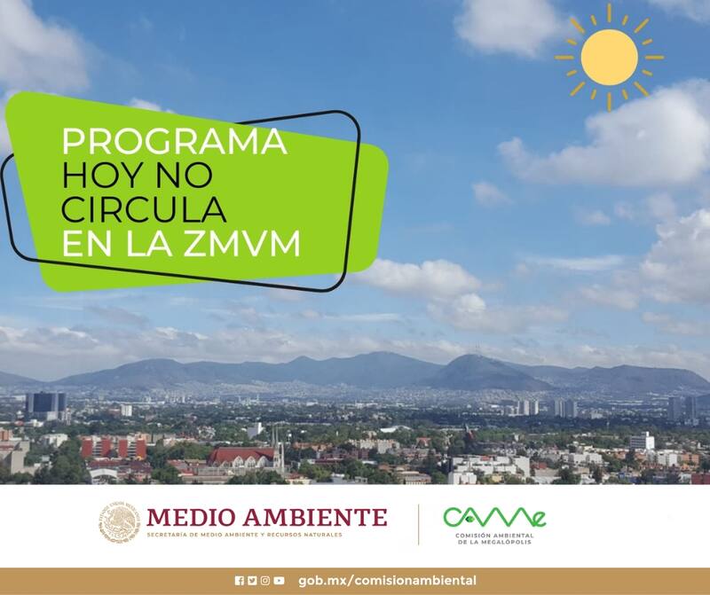 Este viernes 7 de julio habrá restricciones para los vehículos con placas con terminación en 9 y 0 y con engomado azul.