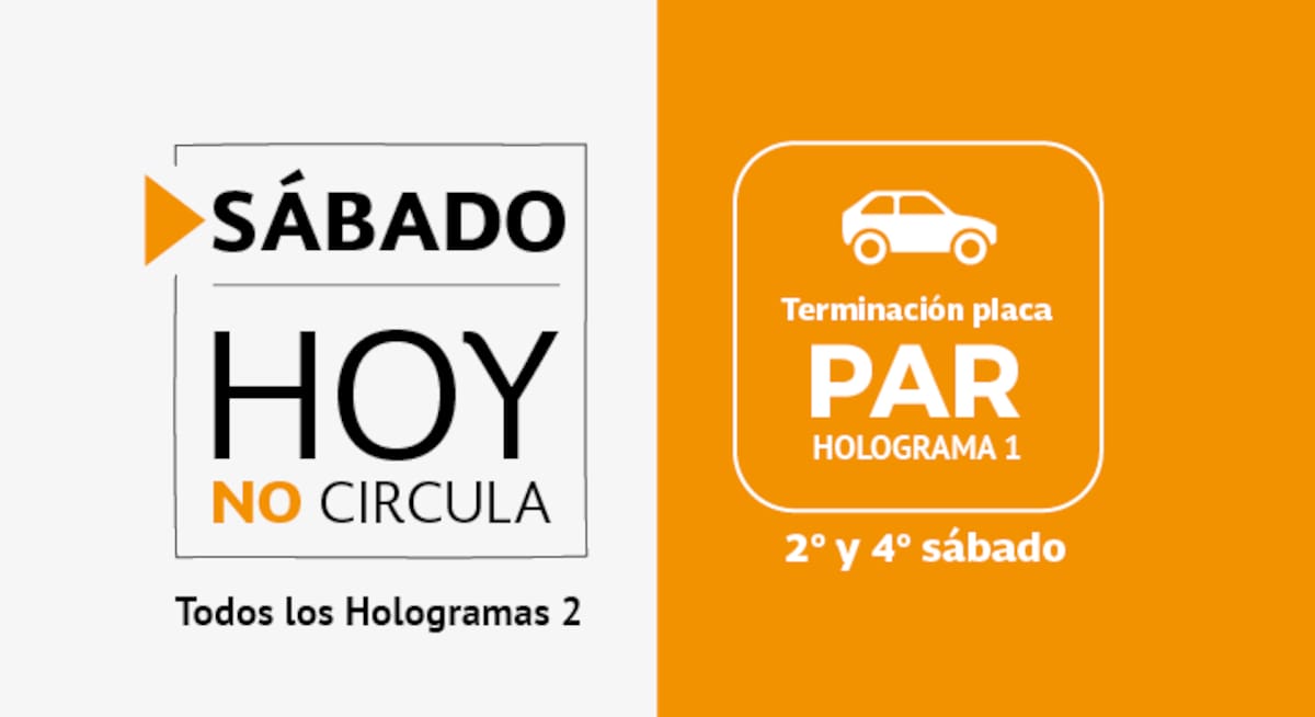 Hoy No Circula CDMX y Edomex: 2do sábado del mes