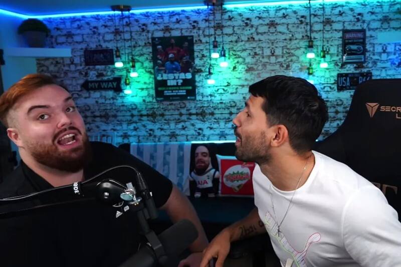 Ibai Llanos junto a Sergio Agüero analizaron goles de Messi y Cristiano, con clara predilección por lo hecho por el argentino.