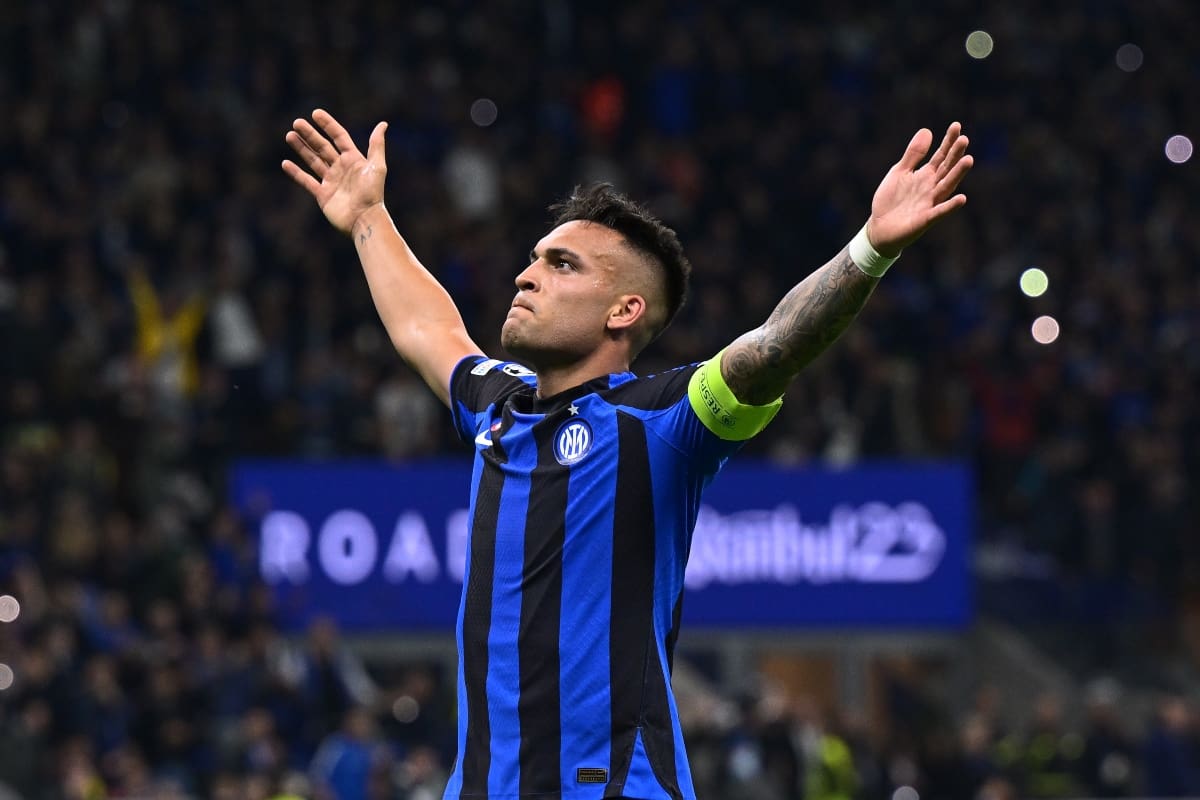 Lautaro Martínez anotó el único gol en la semifinal de vuelta frente al Milan