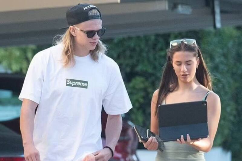 Haaland mantiene una relación sentimental con Isabel Haugseng. (Twitter)