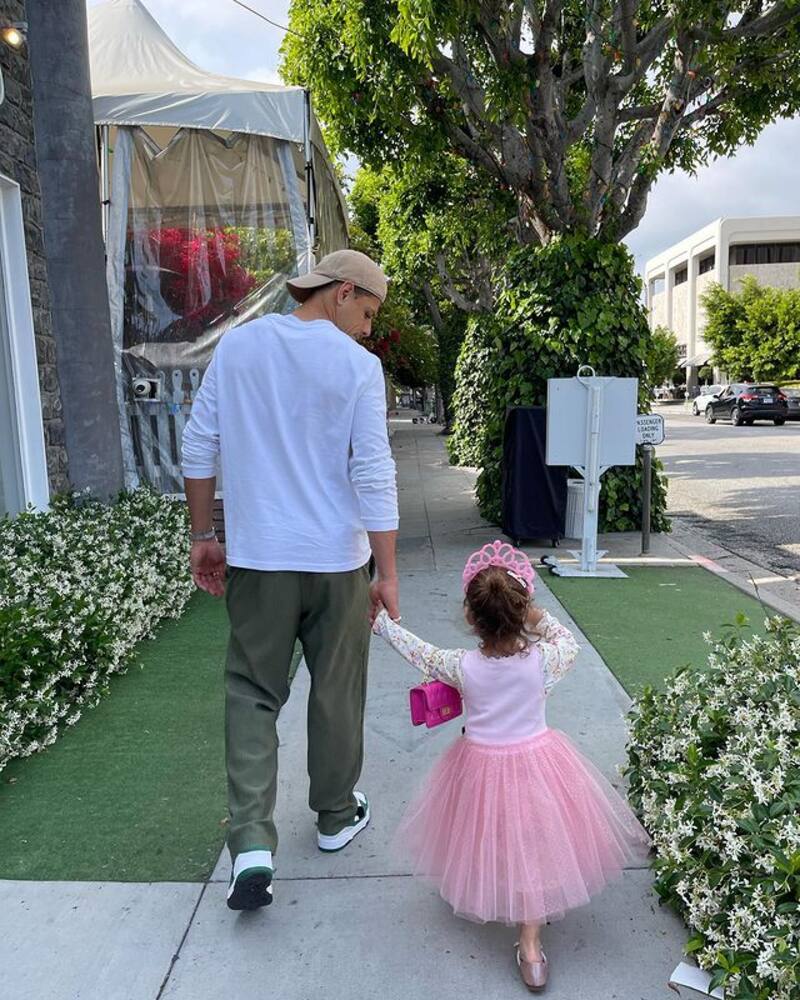 Nala es la hija menor del futbolista de Los Angeles Galaxy.