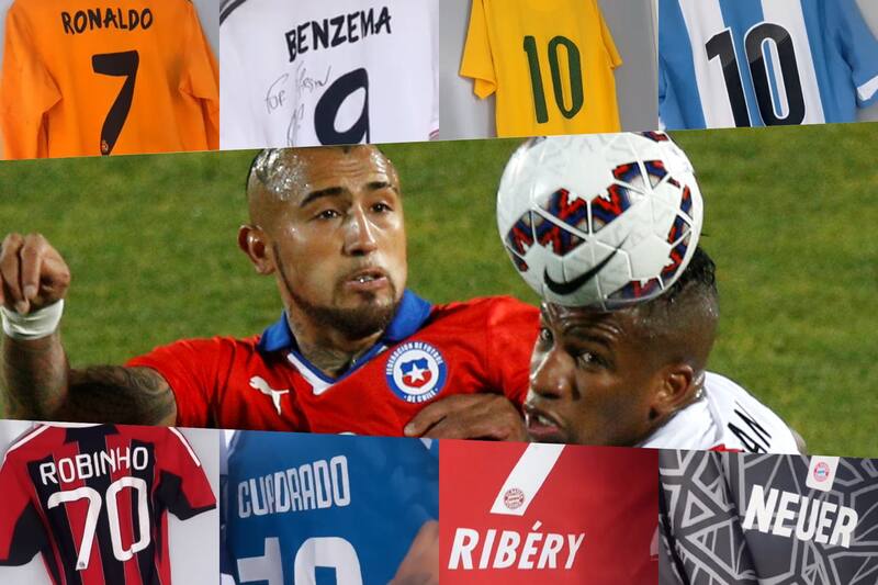 El peruano Jefferson Farfán dio a conocer su enorme colección de camisetas de futbolistas