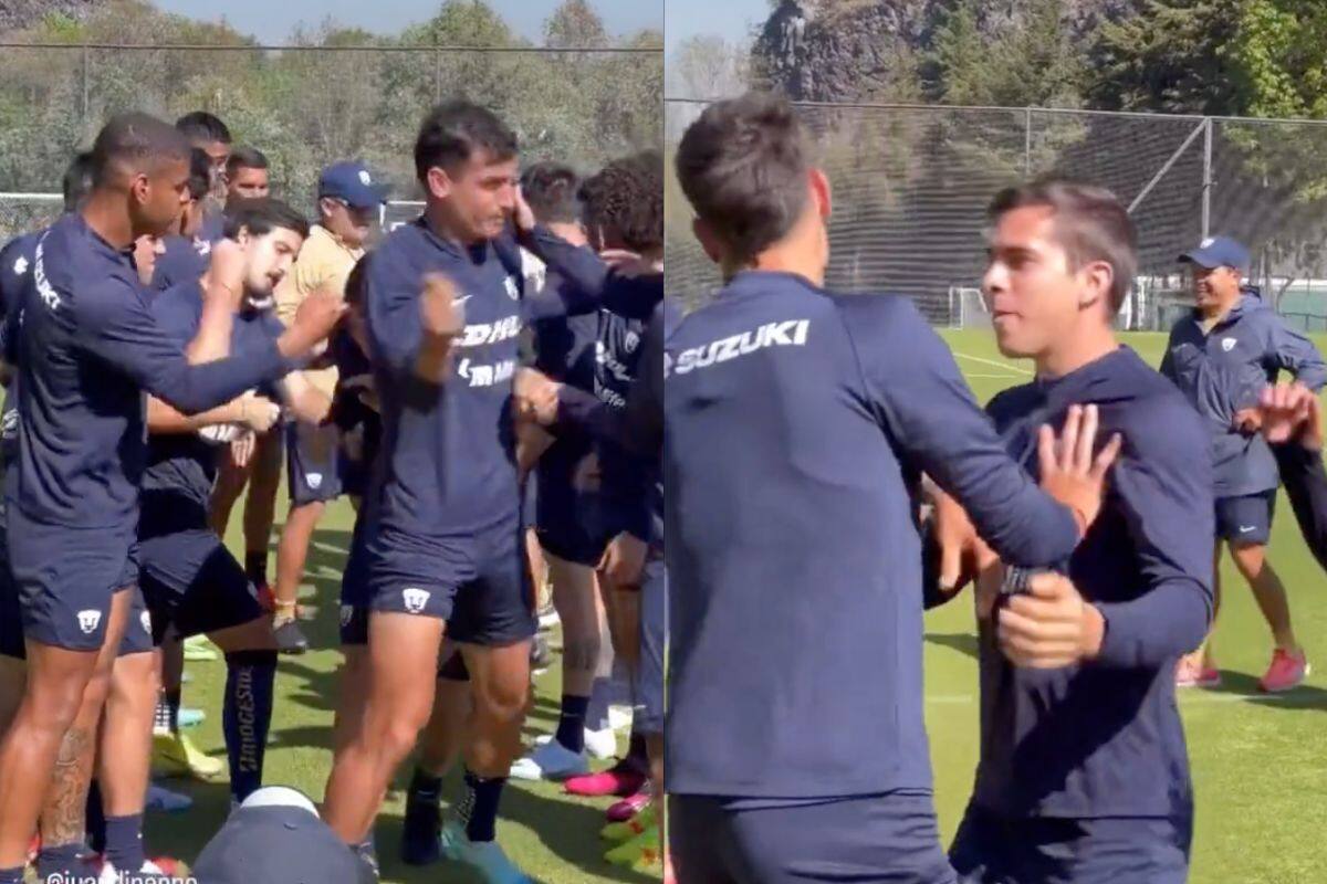 El delantero argentino agredió a Galindo en el entrenamiento.