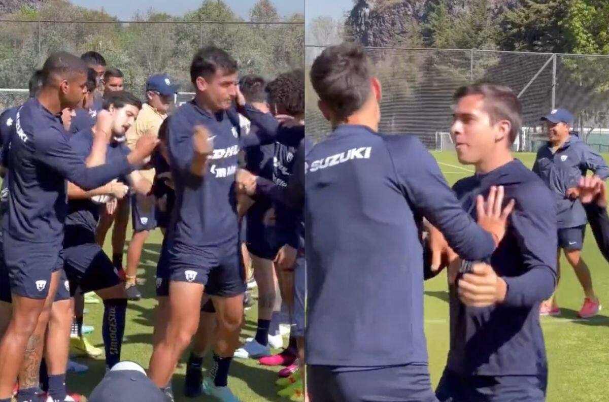 VIDEO | Juan Dinenno explota contra su compañero de Pumas en el entrenamiento
