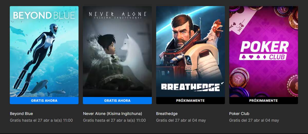 Conoce los títulos gratuitos para este fin de semana. Créditos: Epic Games Store
