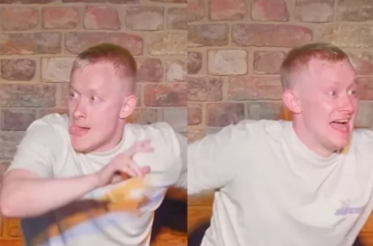 VIDEO | Comediante es viral por imitar la celebración de un gol “en cámara lenta”