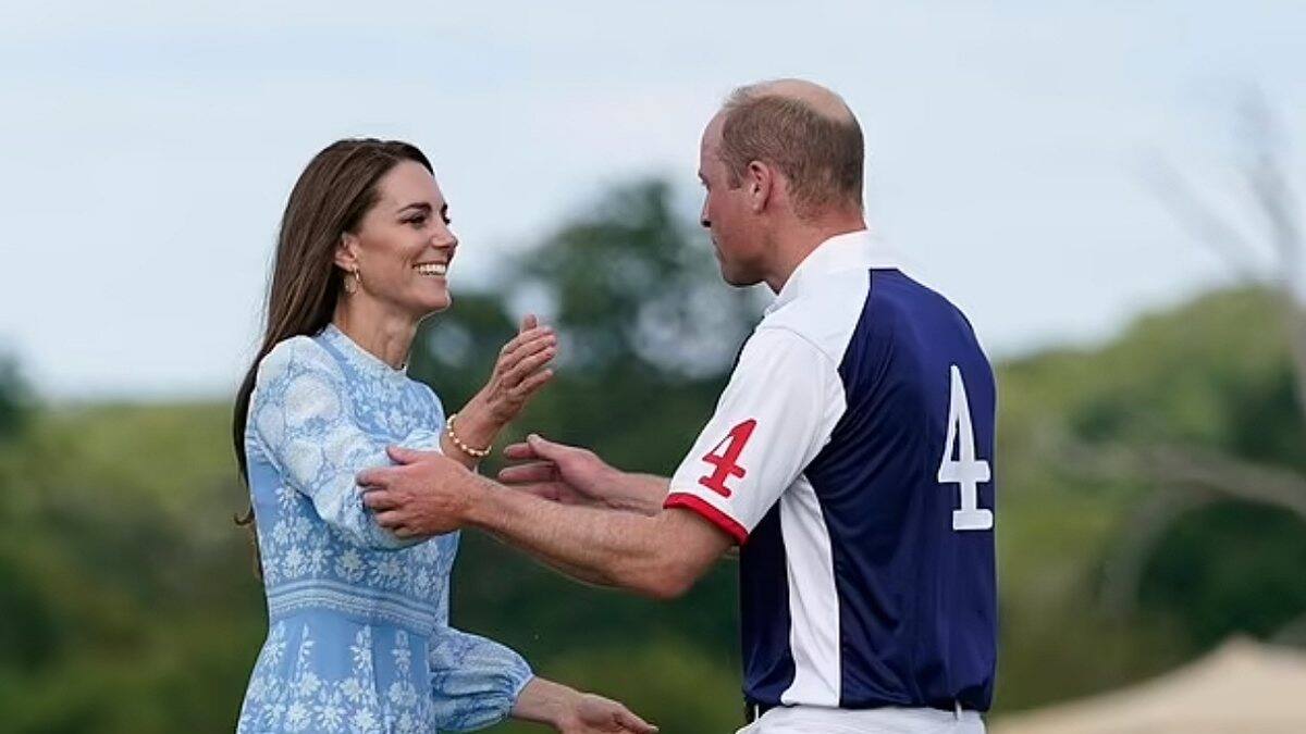 Kate Middleton y el príncipe William protagonizan romántico momento en un partido de polo