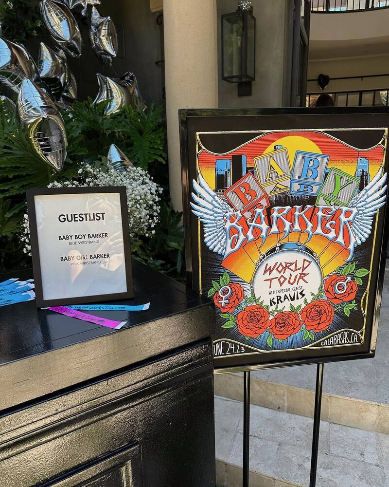 Así fue la temática rockera de la fiesta de la pareja.