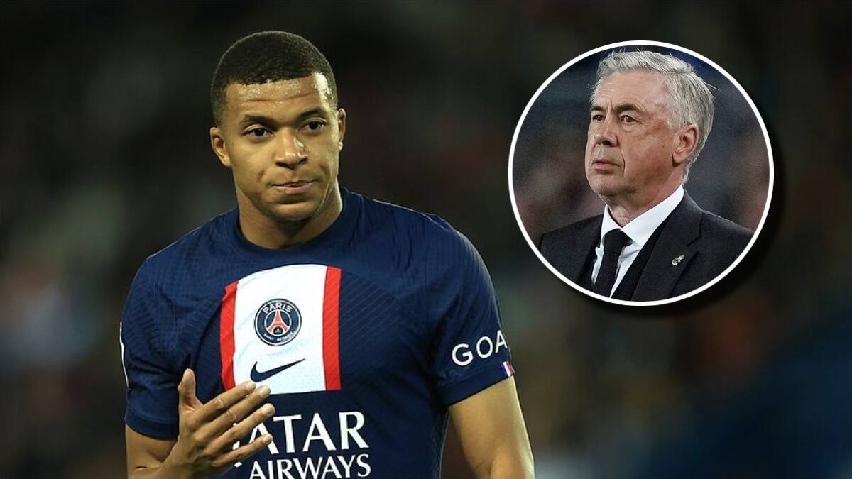 Carlo Ancelotti le cierra las puertas a Kylian Mbappé en el Real Madrid