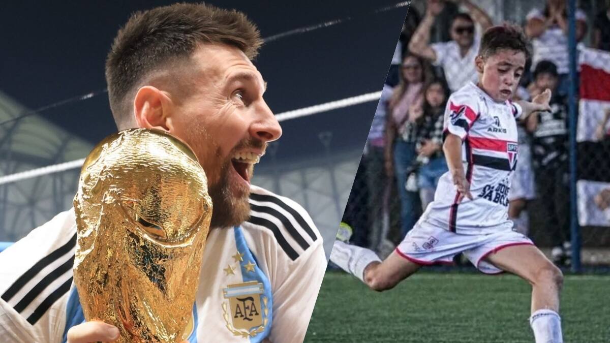 Sao Paulo inscribe a su propio Lionel Messi: tiene ocho años y era fan de Cristiano Ronaldo