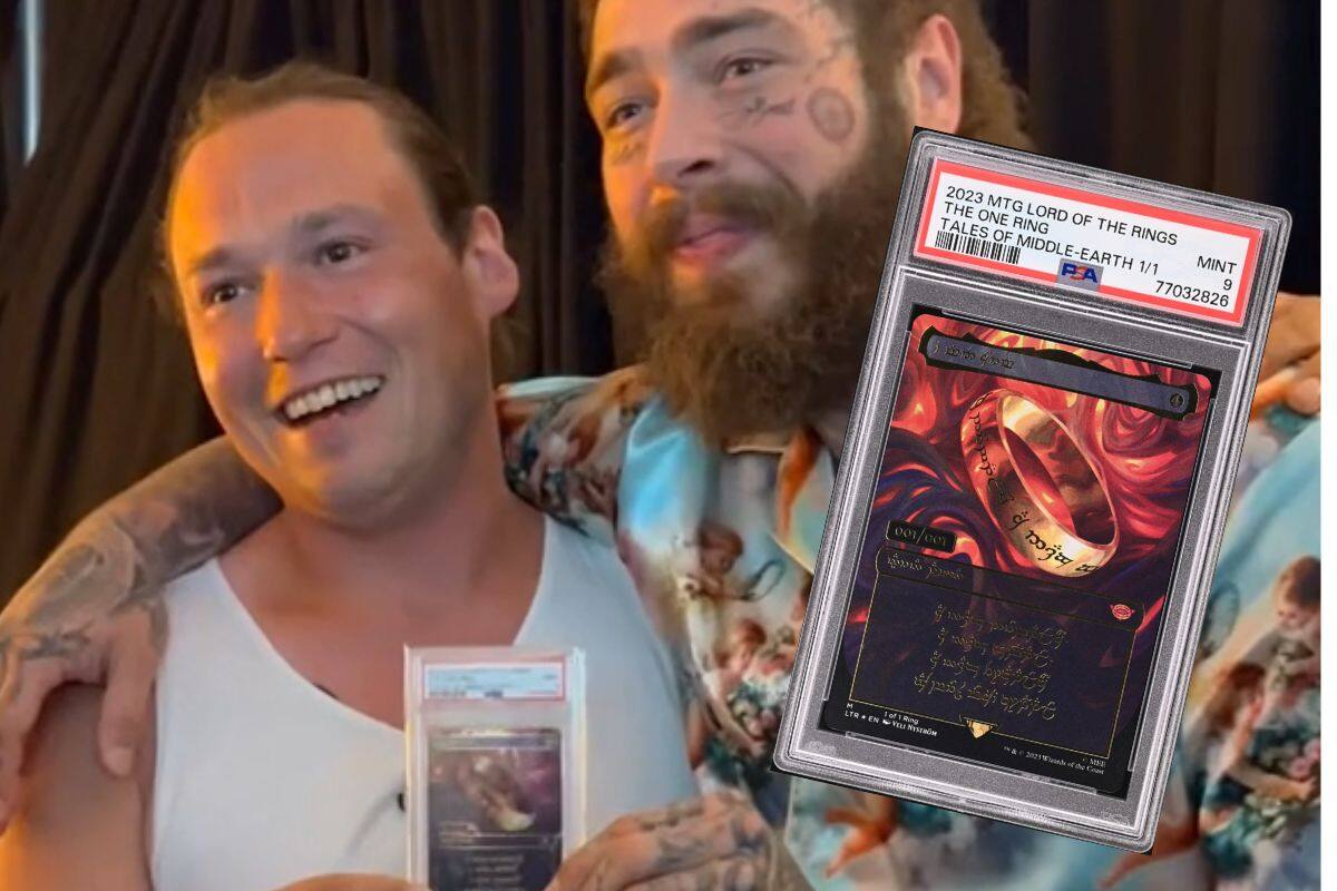 Post Malone compra la carta más cara de MTG que existe.