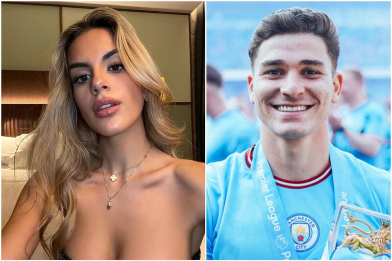La hija mayor de Pep Guardiola no le quitó la mirada a Julián Álvarez en la celebración del título del City