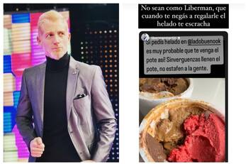 Martín Liberman funa a una heladería en redes sociales y la respuesta lo deja congelado