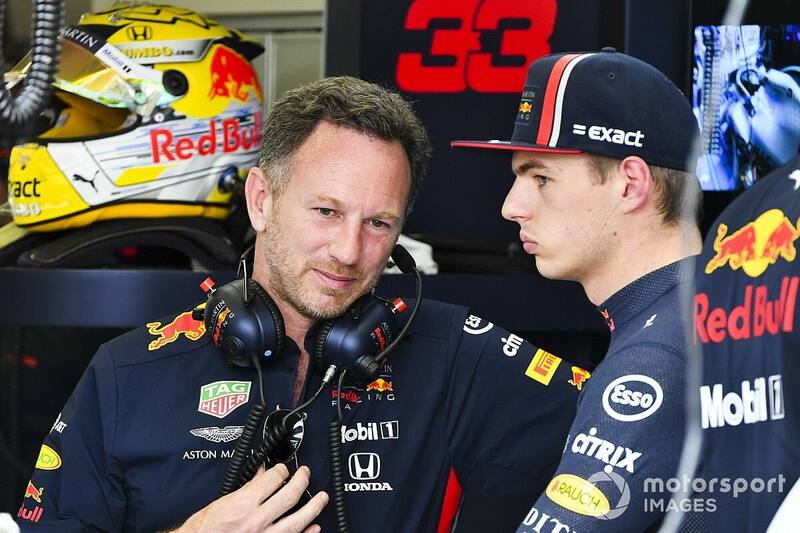 Christian Horner reganará a Max Verstappen por no respetar los límites de pista. (EFE)