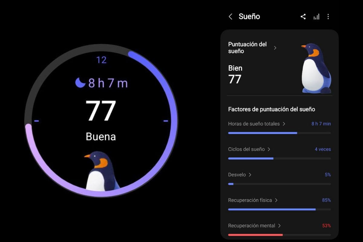 Tu reloj inteligente monitoreará durante la noche cómo duermes, información que podrás revisar en detalle desde tu teléfono.