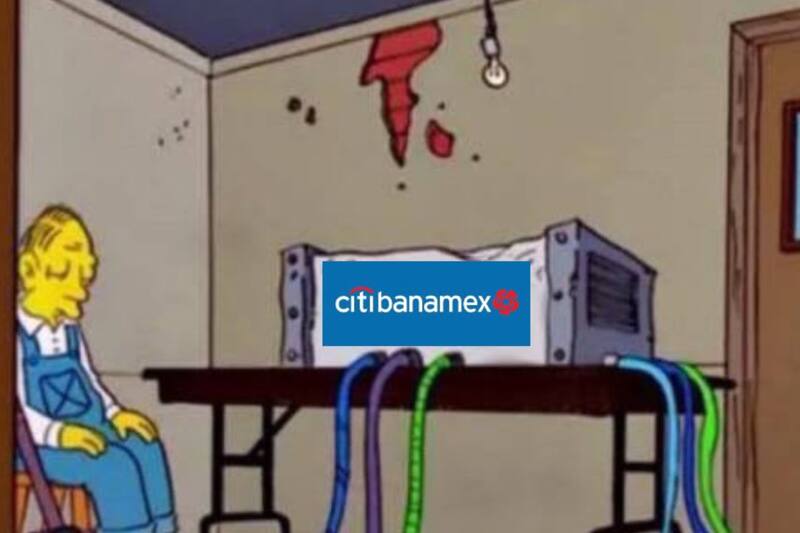 Aplicación de Banamex presenta fallas.