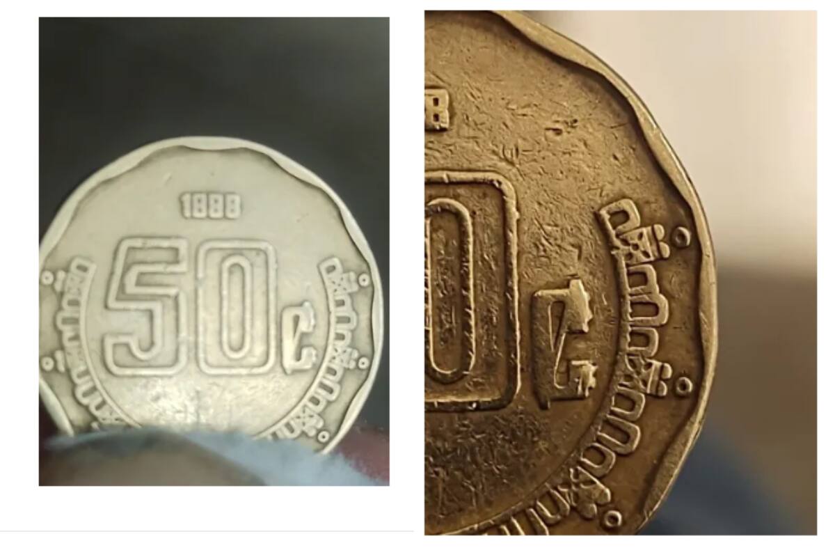 Estos son los errores de la moneda vendida en 75 mil.