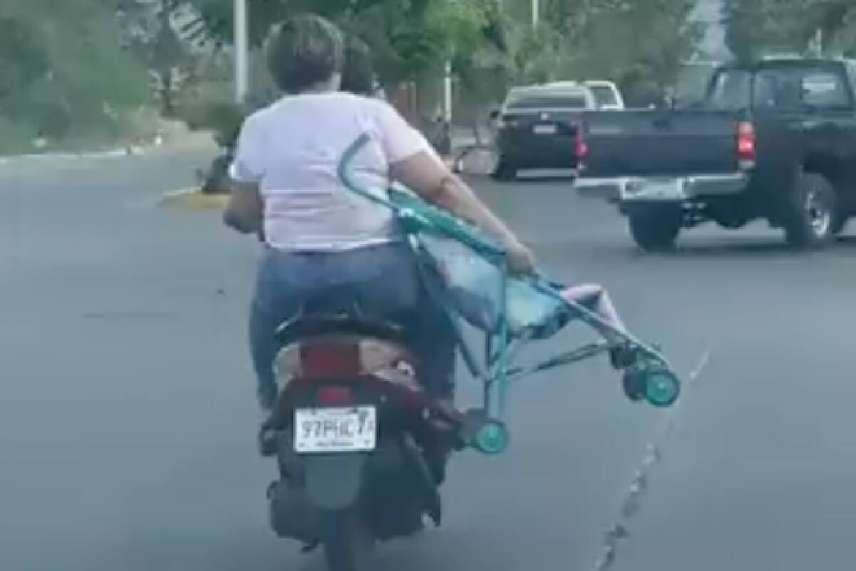 Motoneta en Michoacán.