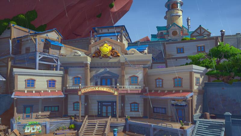 Podrás ver la lluvia mientras disfrutas de Sandrock. Créditos: Pathea Games