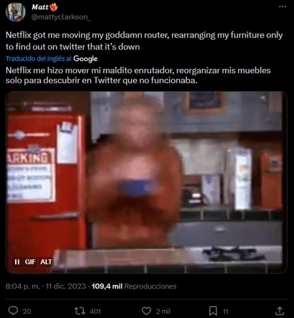 Muchas personas pensaron que la caída de Neflix era culpa de su internet.