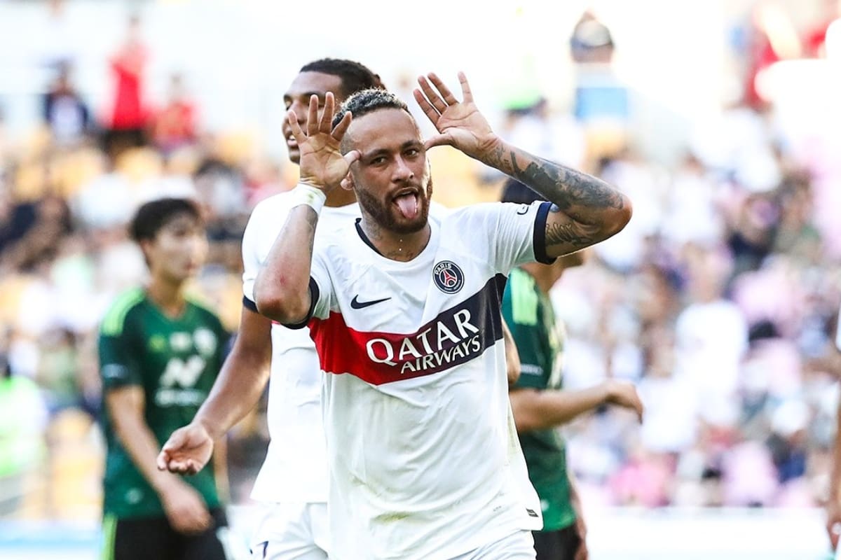 Neymar viene de anotar un doblete en el último partido amistoso del PSG