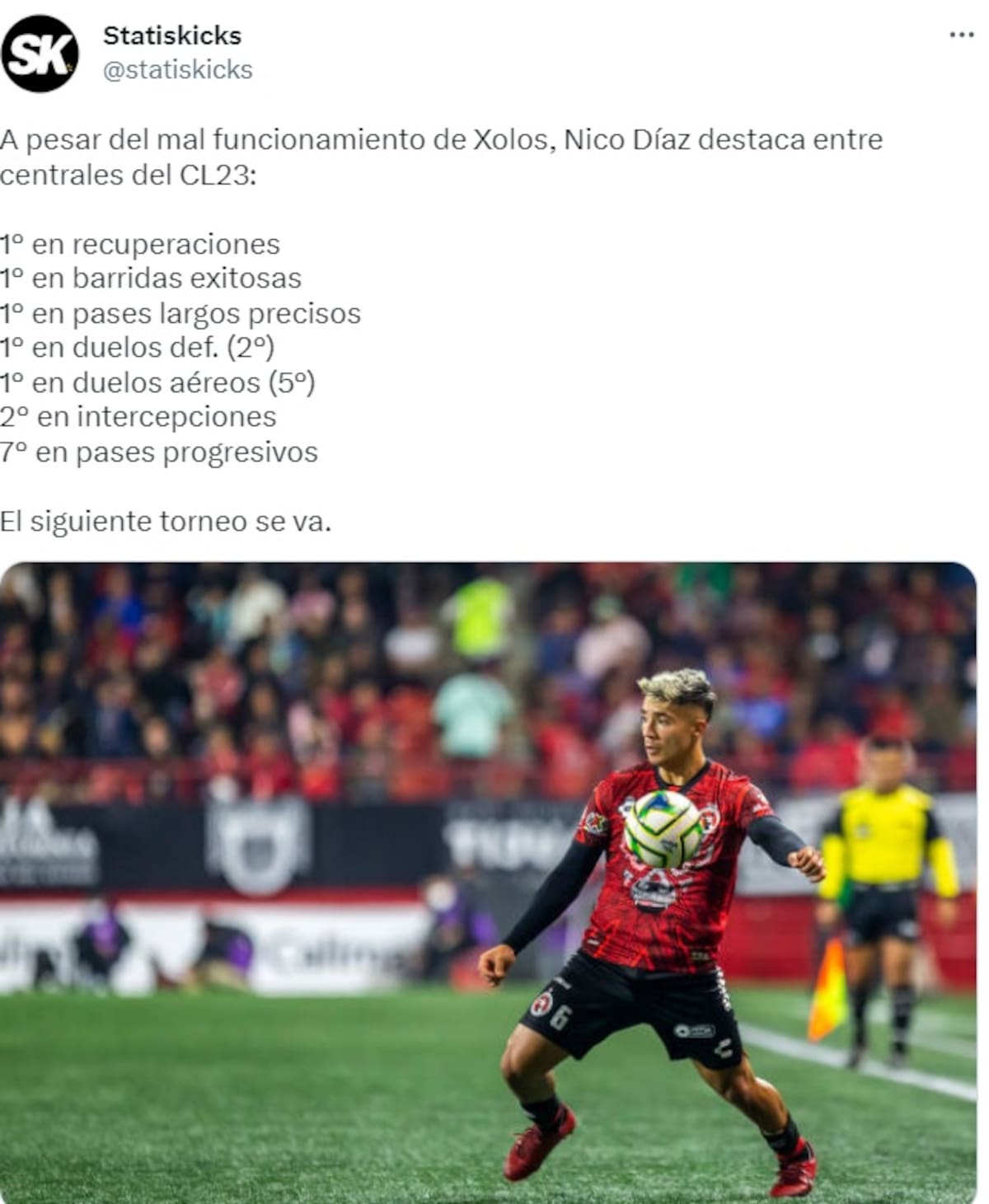 Nico Díaz es uno de los mejores centrales de la Liga MX.
