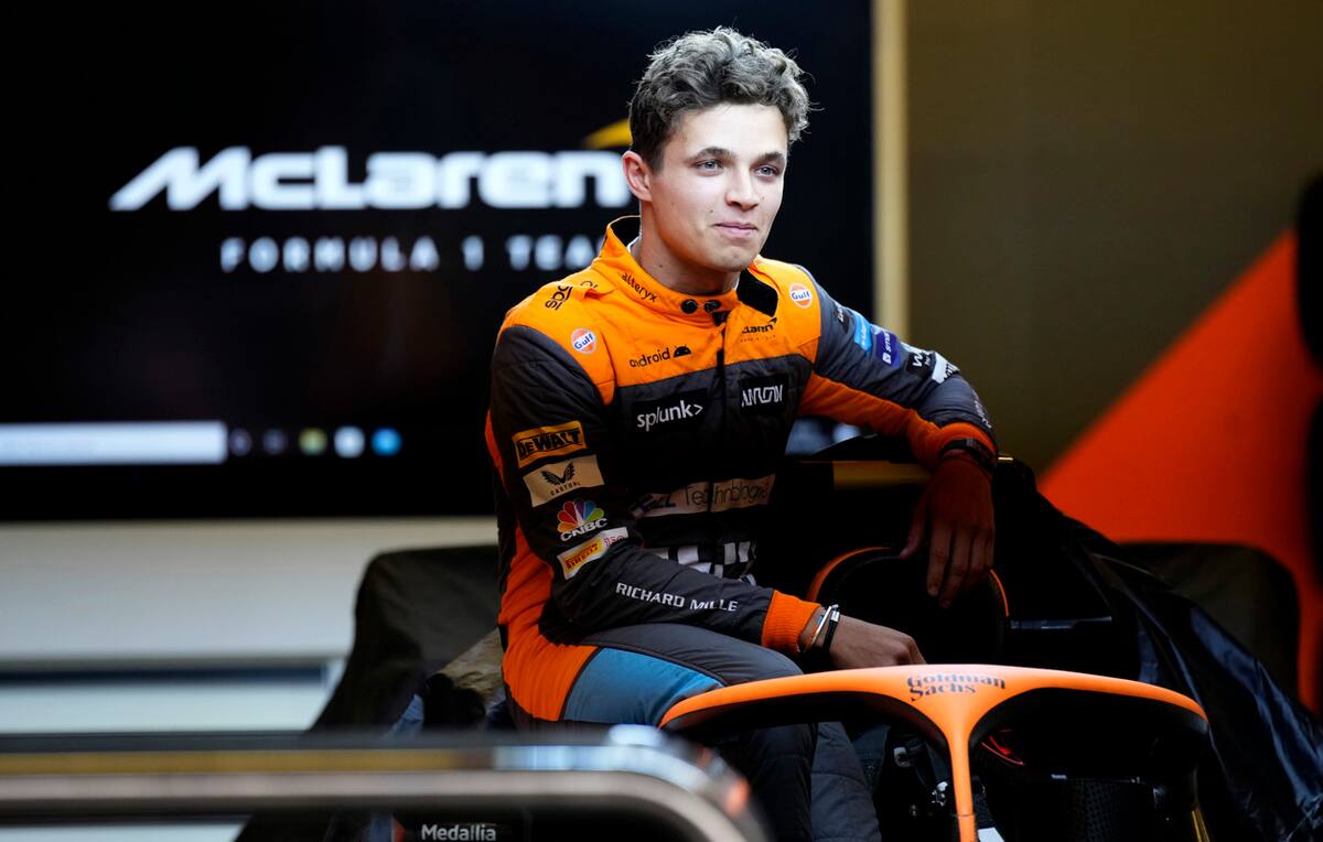 El británico Lando Norris, de McLaren, posa en una foto de archivo. EFE/Luis Licona