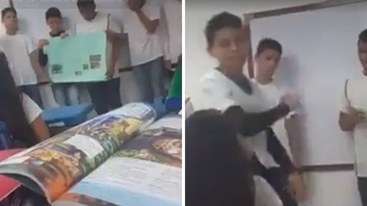 VIDEO| Joven apuñala con una pluma a su compañera de clase