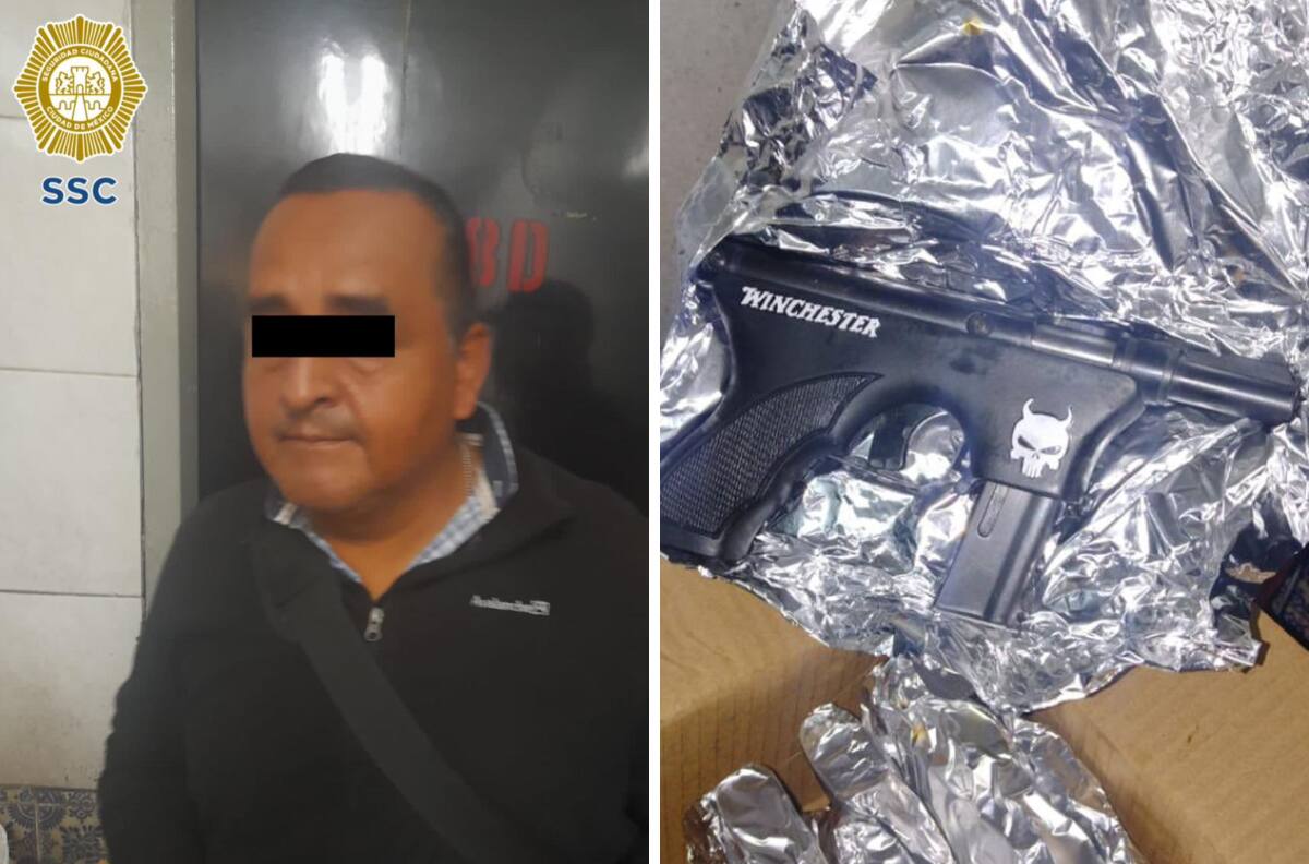 Encuentran 6 ametralladoras envueltas en papel aluminio en el Metro de la CDMX