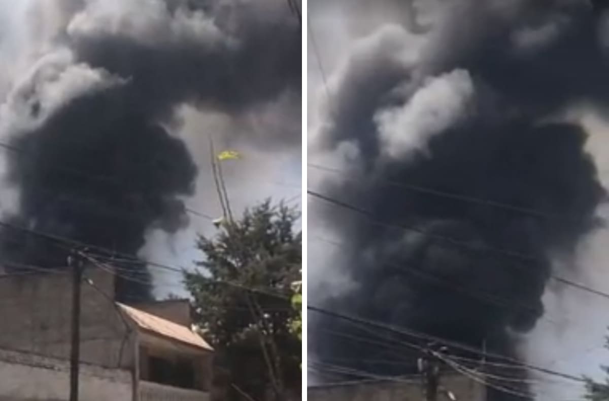 VIDEO| Se reporta incendio de un predio en Tultepec