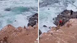 Personas ignoran letrero de advertencia en playa de Baja California y las consecuencias fueron grabadas