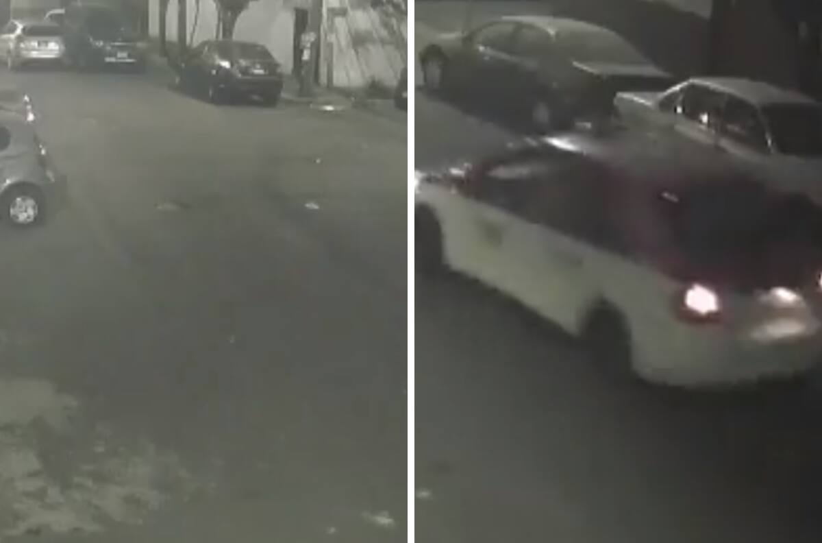 VIDEO| Una cámara de seguridad captó los desgarradores gritos de una mujer en un taxi