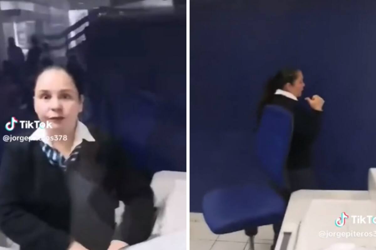 Hombre asegura que cajera está coludida con ladrones.
