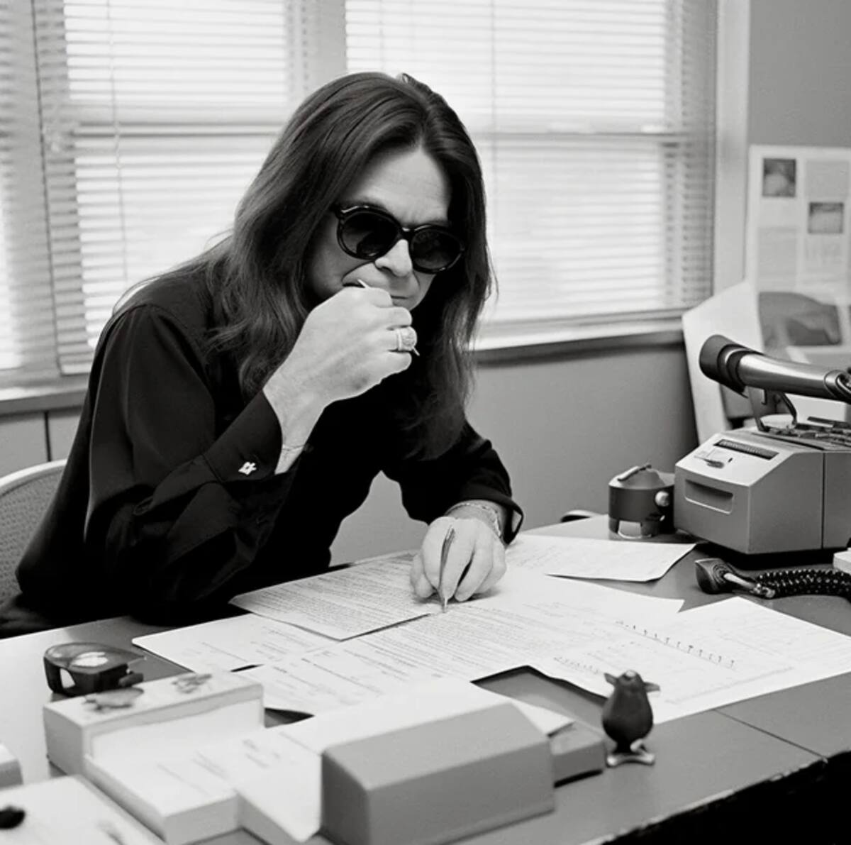 Ozzy Osbourne (cantante de Black Sabbath), como contador